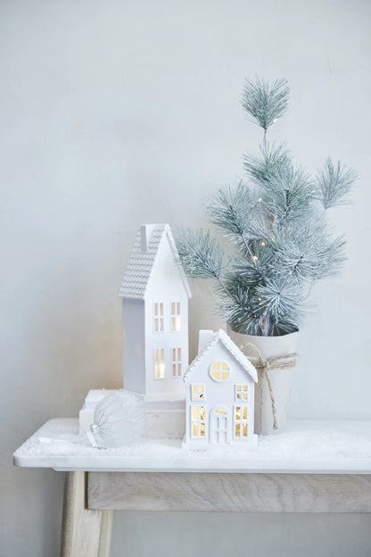 Decorative House - White, 28 cm