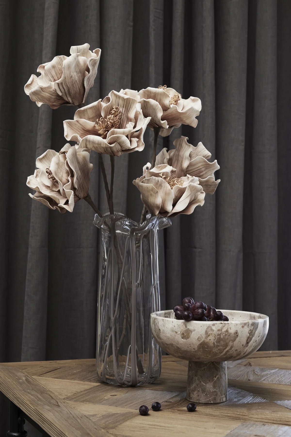Bowl - Linen, 25 × 25 cm