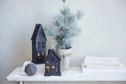 Decorative House - Black, 17 cm